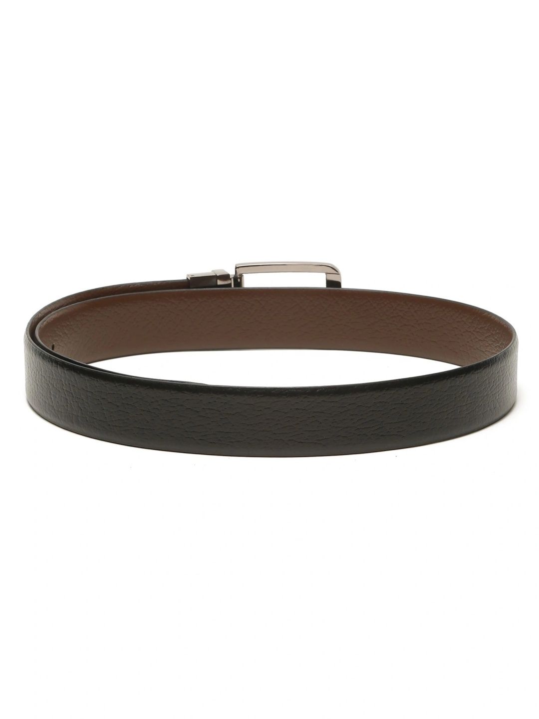 Teakwood Leathers Men Textured Leather Reversible Belt