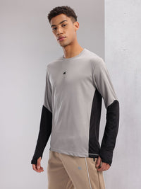 HRX by Hrithik Roshan Colourblocked Sleeves Rapid-Dry Running T-shirt