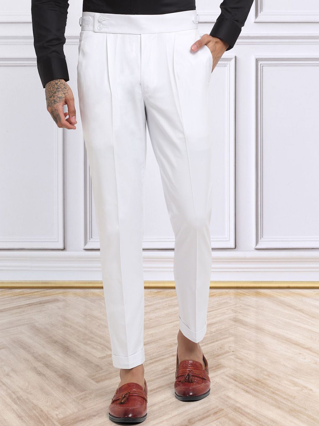 KLOTTHE Men Italian Gurkha Pants