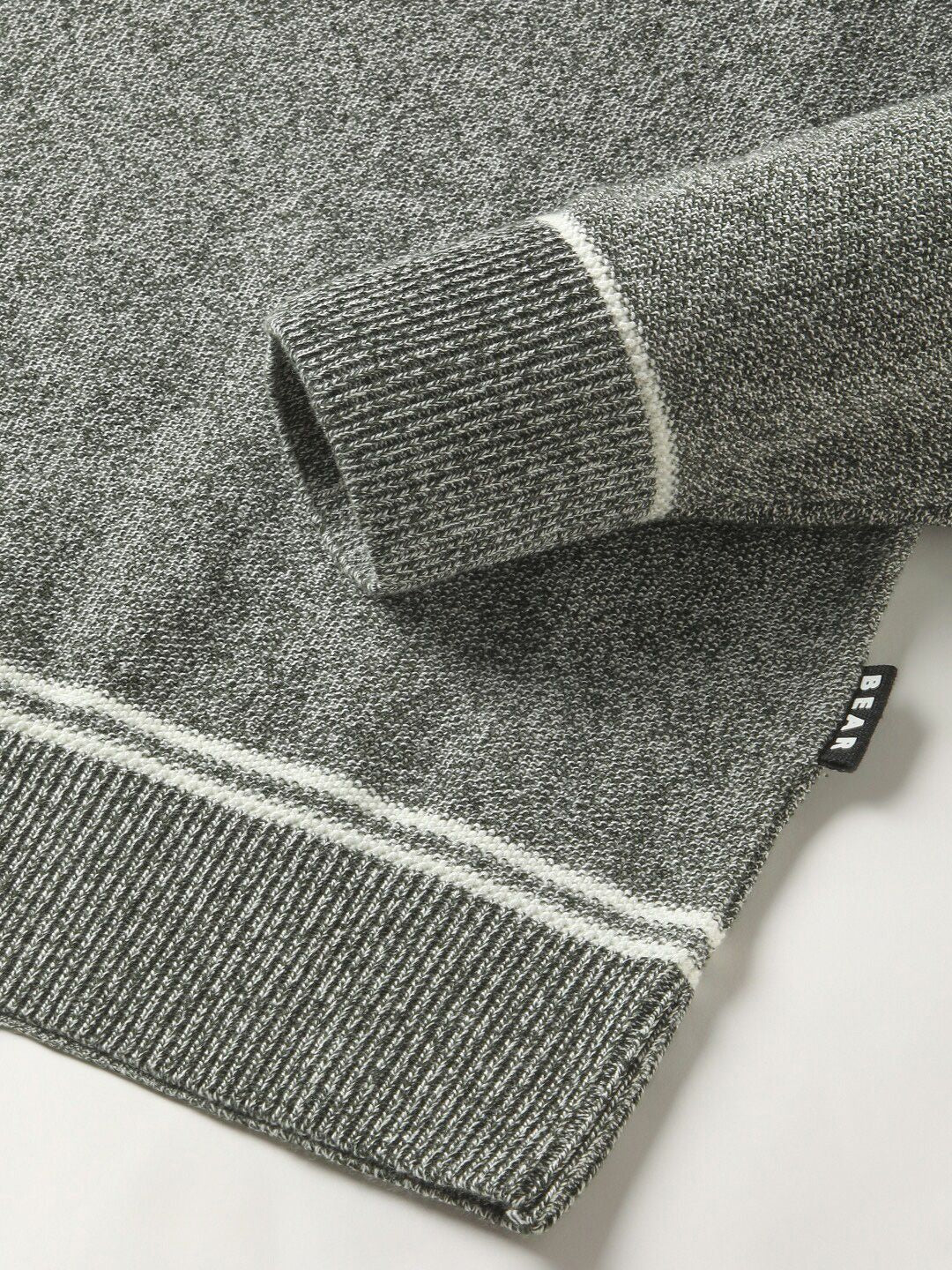 THE BEAR HOUSE Men Self Designed Regular Fit Cotton Polo Collar T-Shirt