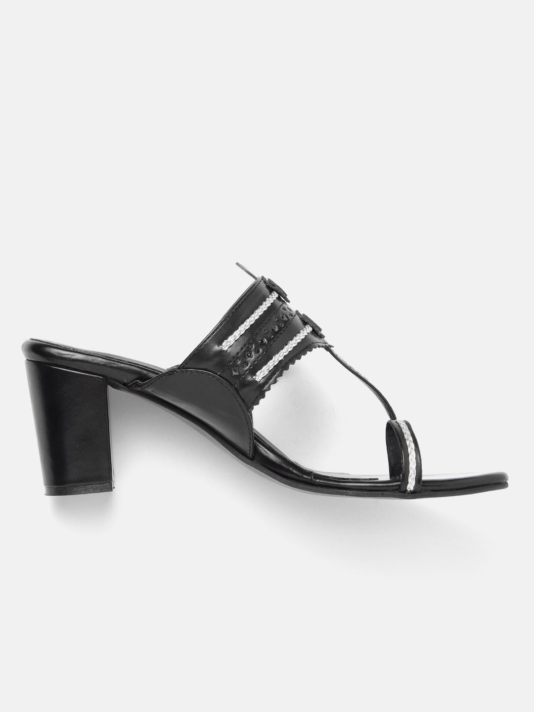 Anouk Woven Ethnic Block Heels with Tassels