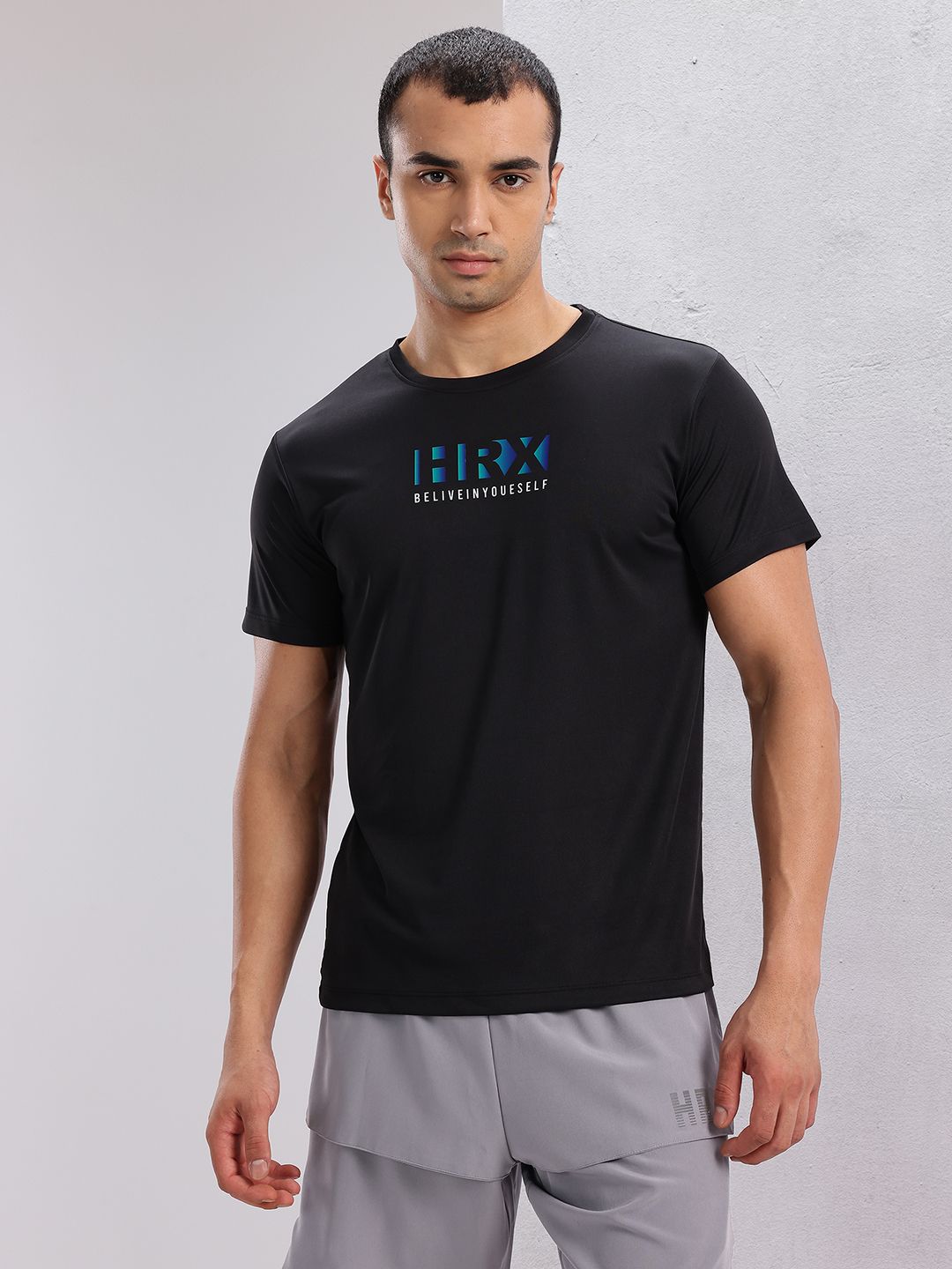 HRX by Hrithik Roshan Men Brand Logo Printed Training T-shirt