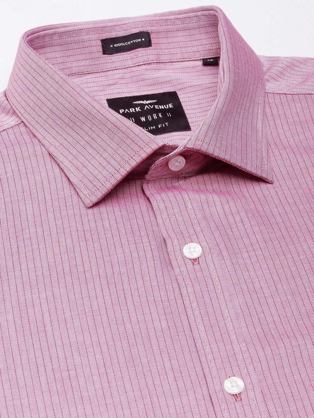 Park Avenue Men Pure Cotton Slim Fit Striped Formal Shirt