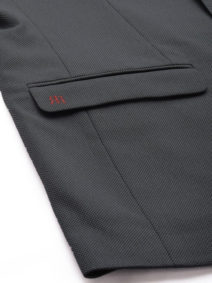 Raymond Textured Contemporary Fit Single Breasted Formal Blazer