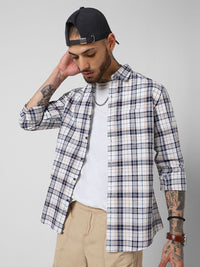 VASTRADO Men Classic Slim Fit Tartan Checks Opaque Checked Casual Shirt