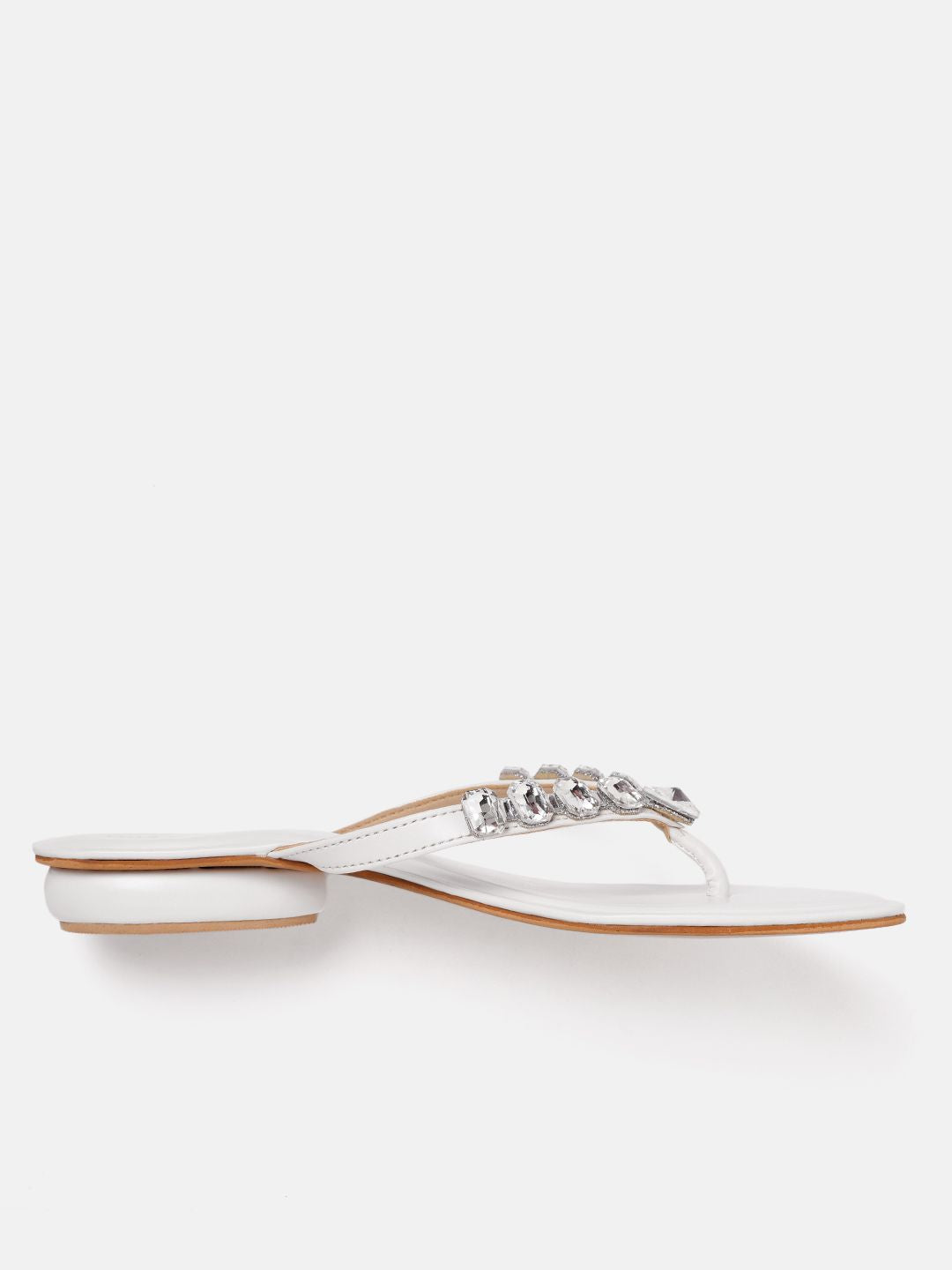 Lino Perros Women Embellished Open Toe Flats