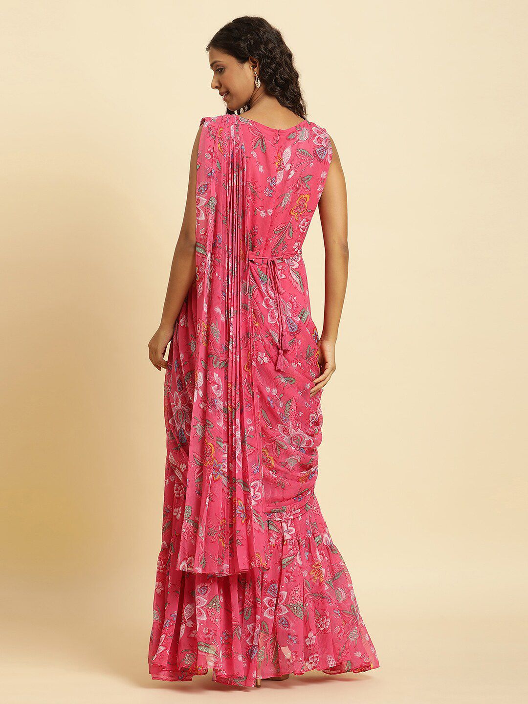 W Floral Printed Ethnic Maxi Dress