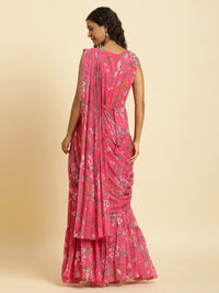 W Floral Printed Ethnic Maxi Dress