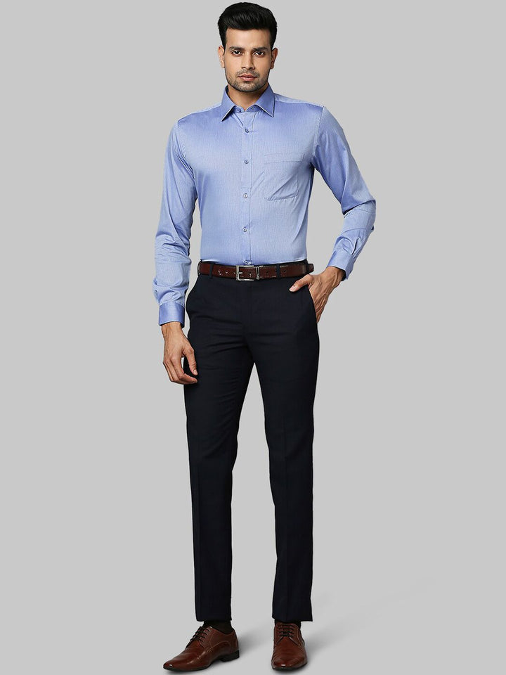 Raymond Men Blue Slim Fit Trousers