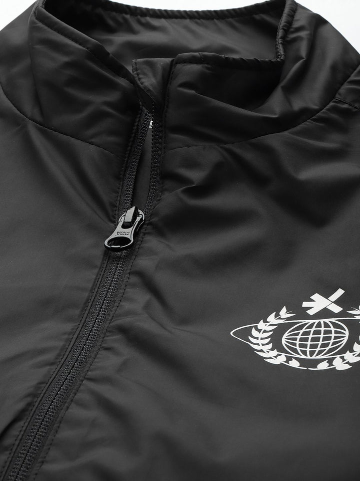 HRX by Hrithik Roshan Rapid-Dry Antimicrobial Crop Bomber Lifestyle Jacket