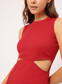 DressBerry Elegant Essence Cut-Out Midi Sheath Dress