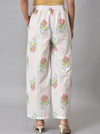W Women Floral Printed Cotton Trousers