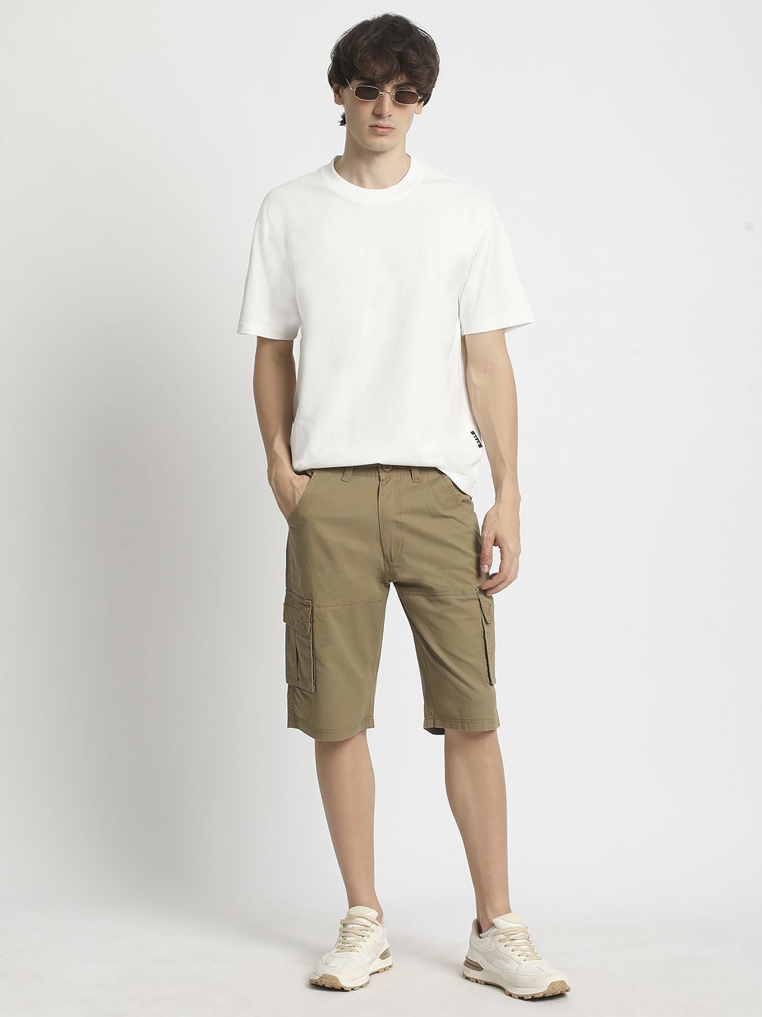 THE BEAR HOUSE Men Round Neck Solid T-shirt