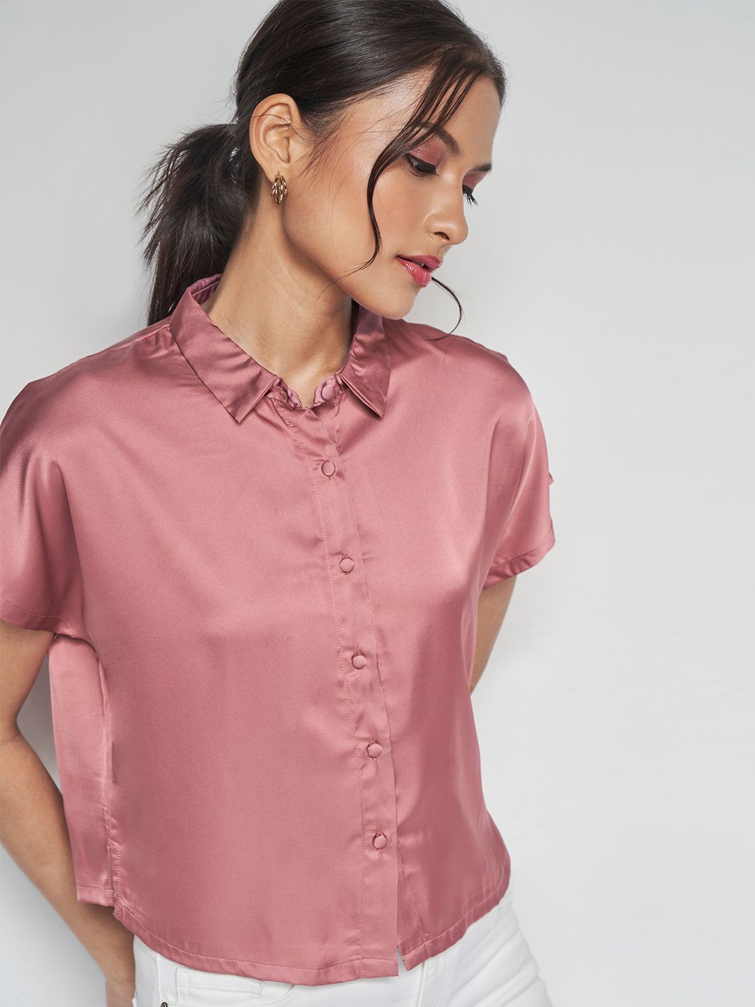 AND Extended Sleeves Shirt Style Top