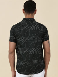 Thomas Scott Men Classic Slim Fit Opaque Printed Casual Shirt