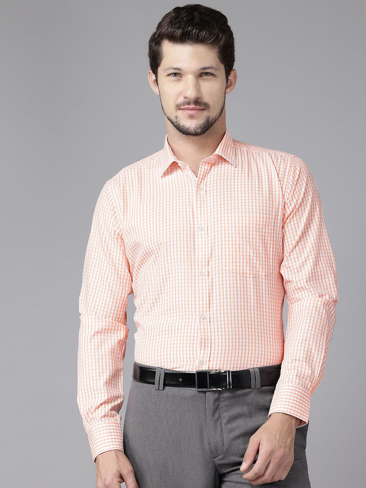 Park Avenue Slim Fit Checked Formal Shirt