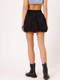 DressBerry Smocked Balloon Mini Skirt