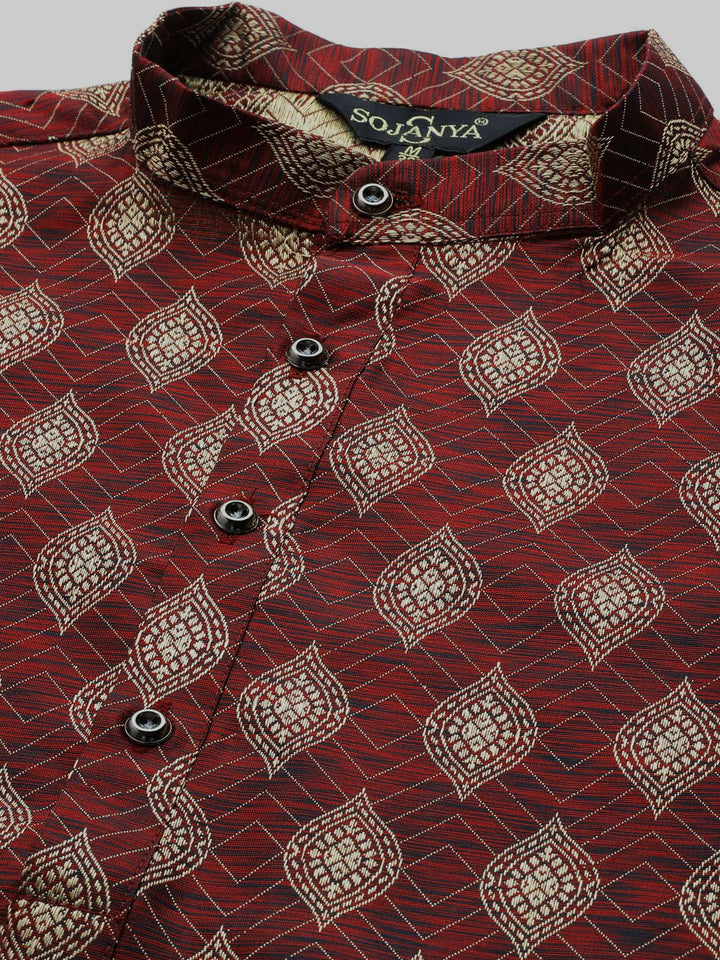 SOJANYA Kurta Katun Sutera Motif Etnik