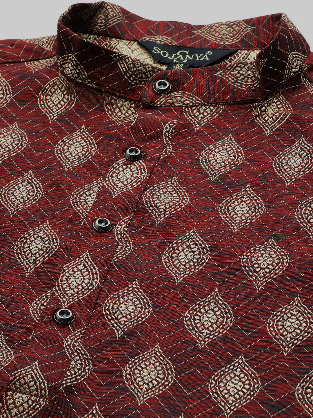 SOJANYA Kurta Katun Sutera Motif Etnik