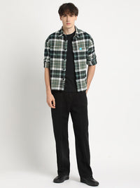 THE BEAR HOUSE Men Checkered Relaxed Fit Shacket