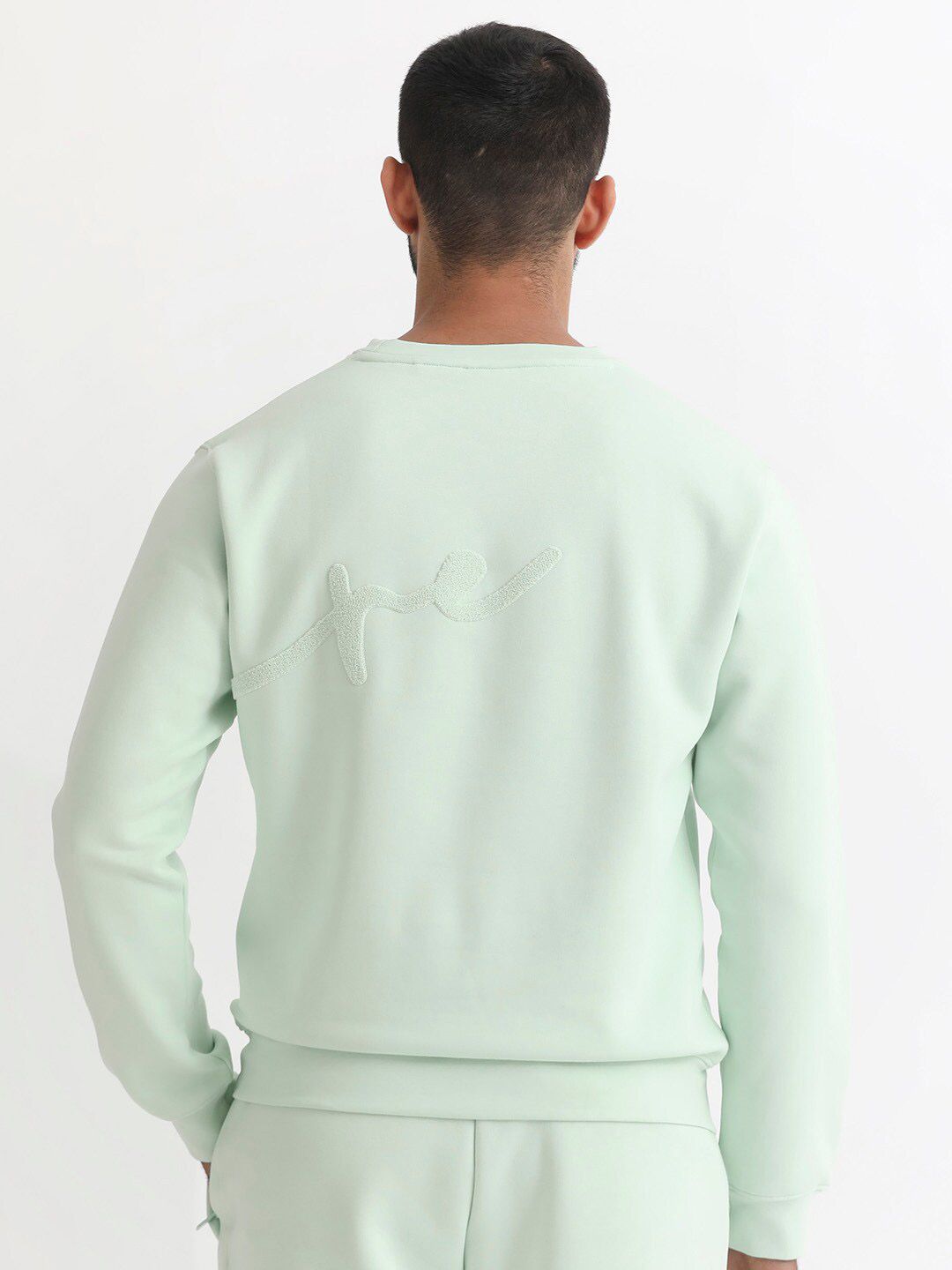 RARE RABBIT Men East Round Neck Sweatshirt