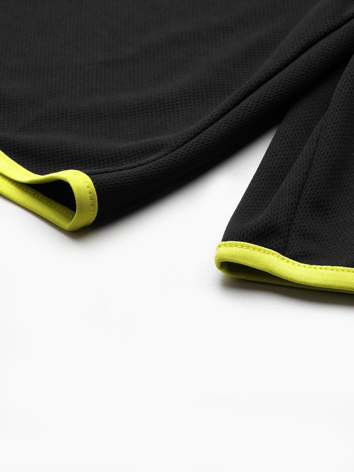 HRX by Hrithik Roshan Men Striped Detail Rapid-Dry Training Shorts