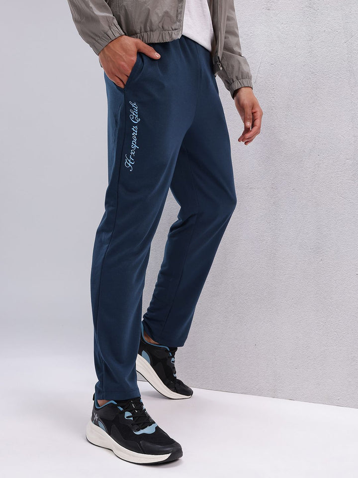 HRX by Hrithik Roshan Men Typography Detail Regular Fit Lifestyle Track Pants
