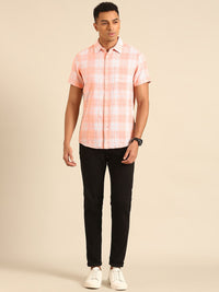 Being Human Slim Fit Checked Pure Cotton Casual Shirt