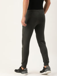 The Indian Garage Co Men Grey Solid Pleated Detail Joggers