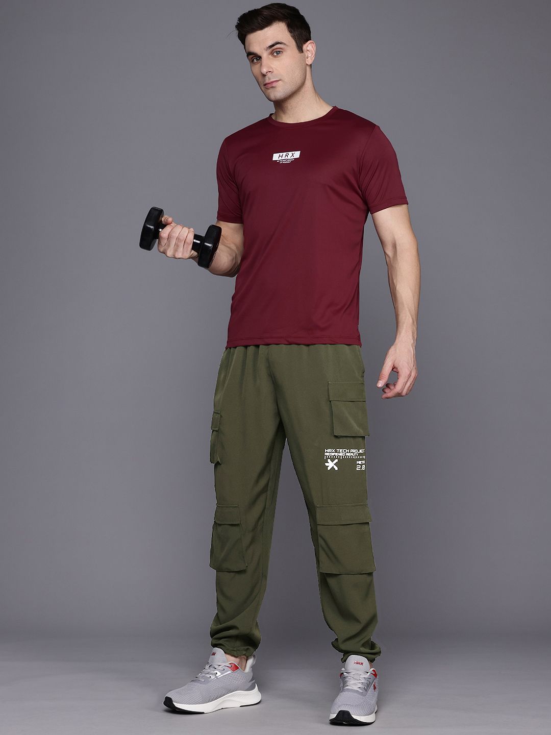 HRX by Hrithik Roshan Men Cargo-Style Lifestyle Joggers
