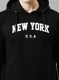 ADRO Men Printed Hooded Sweatshirt