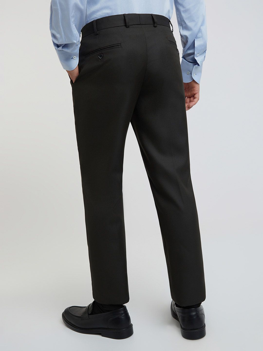 Park Avenue Men Self-Design Formal Trousers