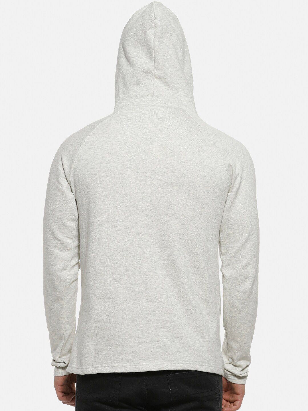 Kampus Sutra Men Cream berwarna Windcheater Jaket yang disesuaikan