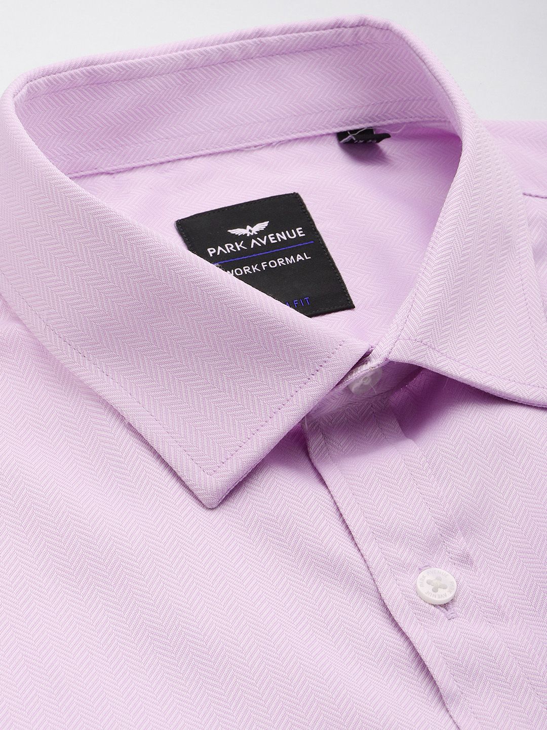 Park Avenue Slim Fit Geometric Self Designed Formal Shirt