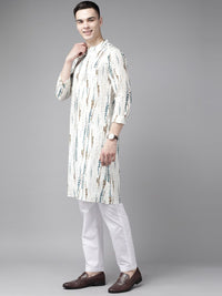 See Designs Abstract printed Mandarin Neck Straight Kurta