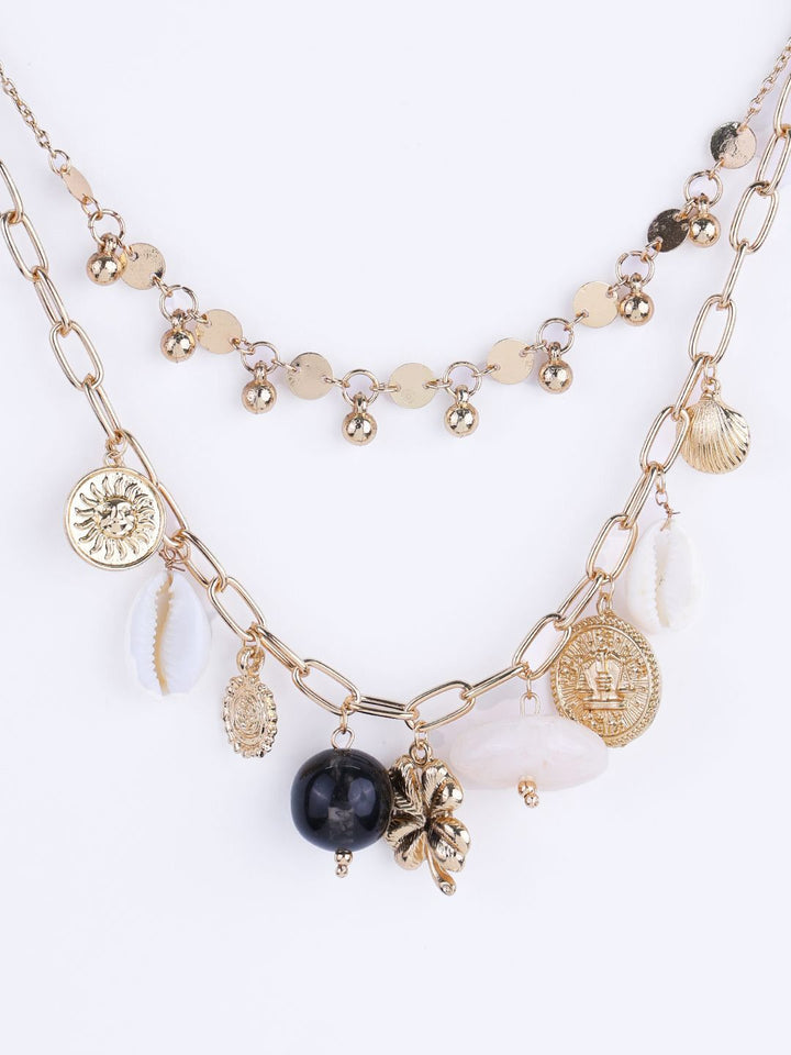 VOGUE PANASH Brass Gold-Plated Necklace