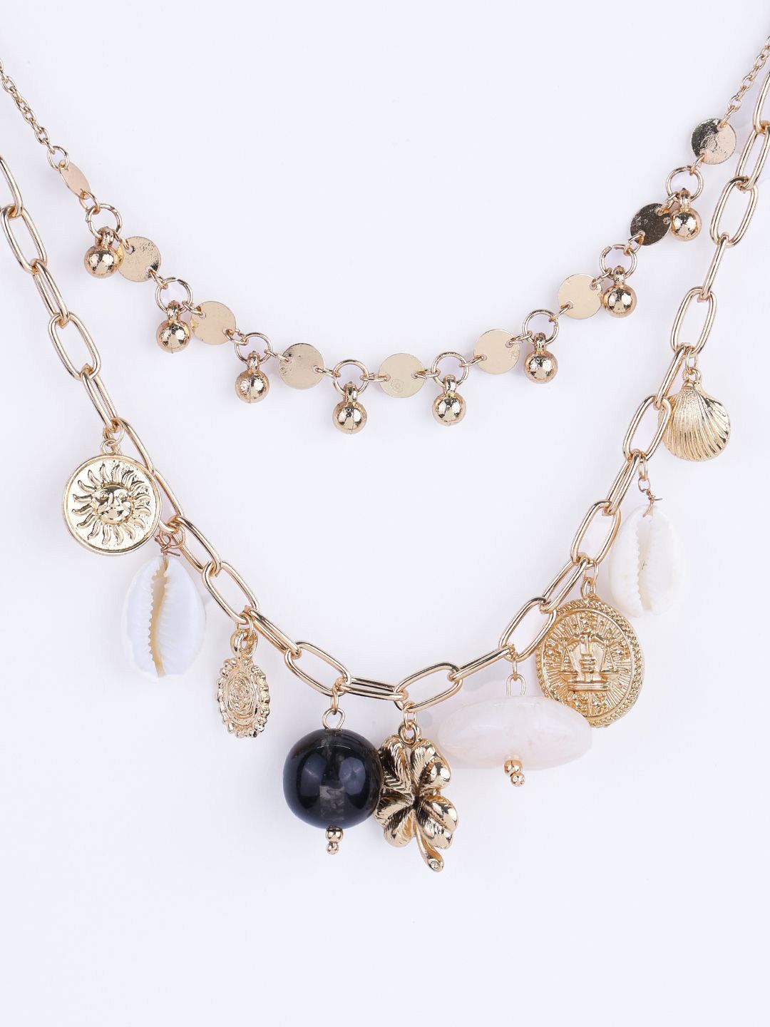 VOGUE PANASH Brass Gold-Plated Necklace