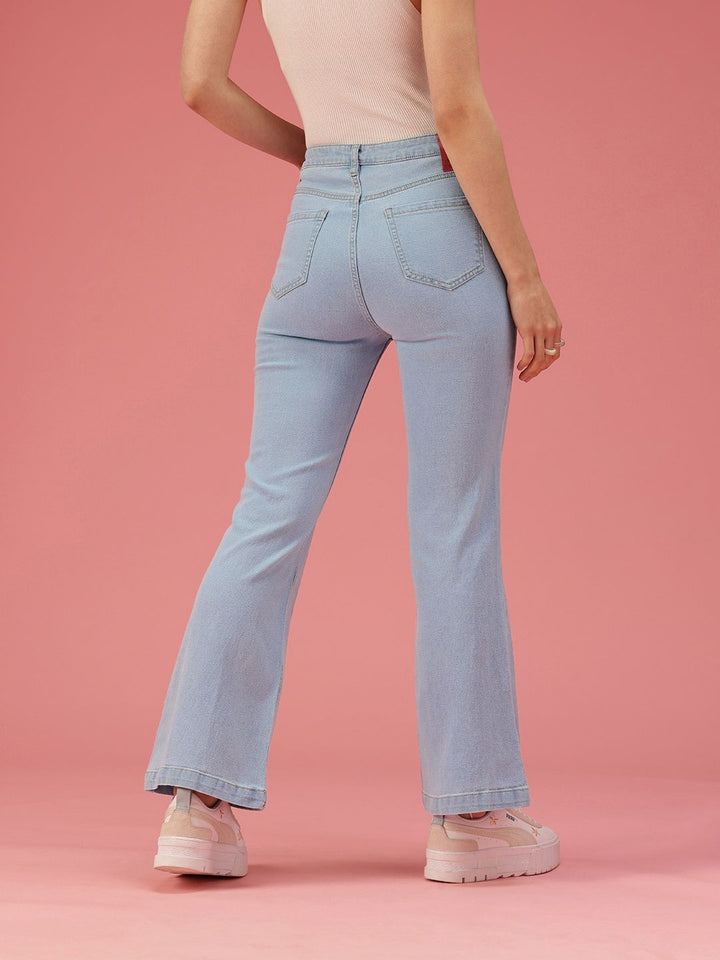 DressBerry Women Bootcut High-Rise Stretchable Jeans