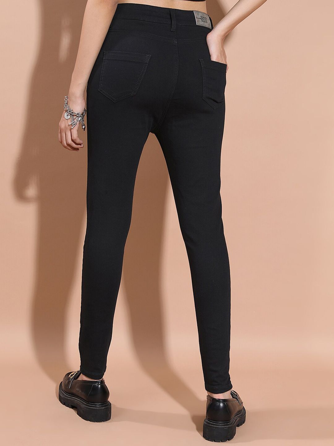 Basics By Tokyo Talkies Women Mid-Rise Clean Look Skinny Fit Stretchable Jeans