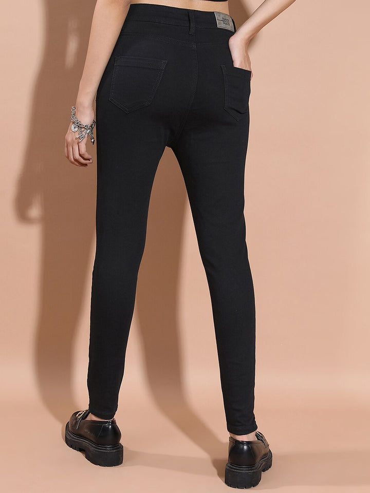 Basics By Tokyo Talkies Women Mid-Rise Clean Look Skinny Fit Stretchable Jeans