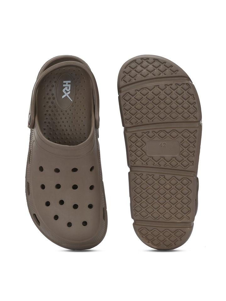 HRX by Hrithik Roshan Men Brown Rubber Clogs