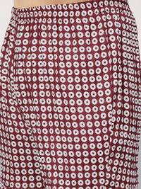 KALINI Geometric Printed Pure Cotton Kurta With Sharara