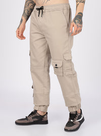 Eszett Lelaki Lelaki Regular Fit Cotton Cargo Joggers