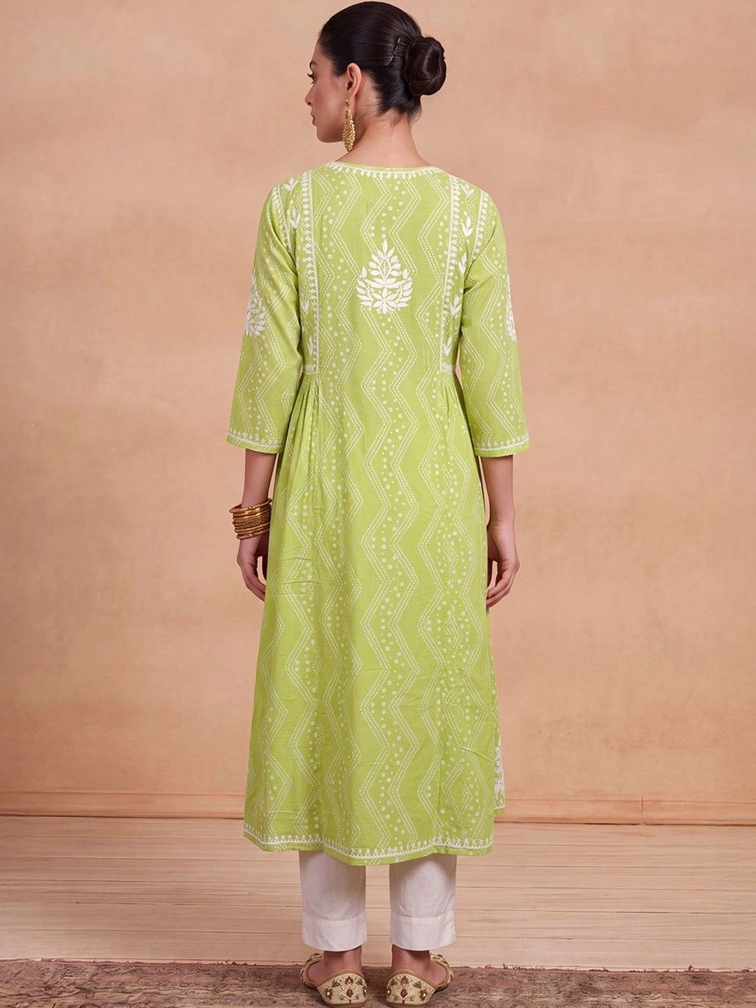 House of Chikankari Women Ethnic Motifs Embroidered Chikankari Kurta