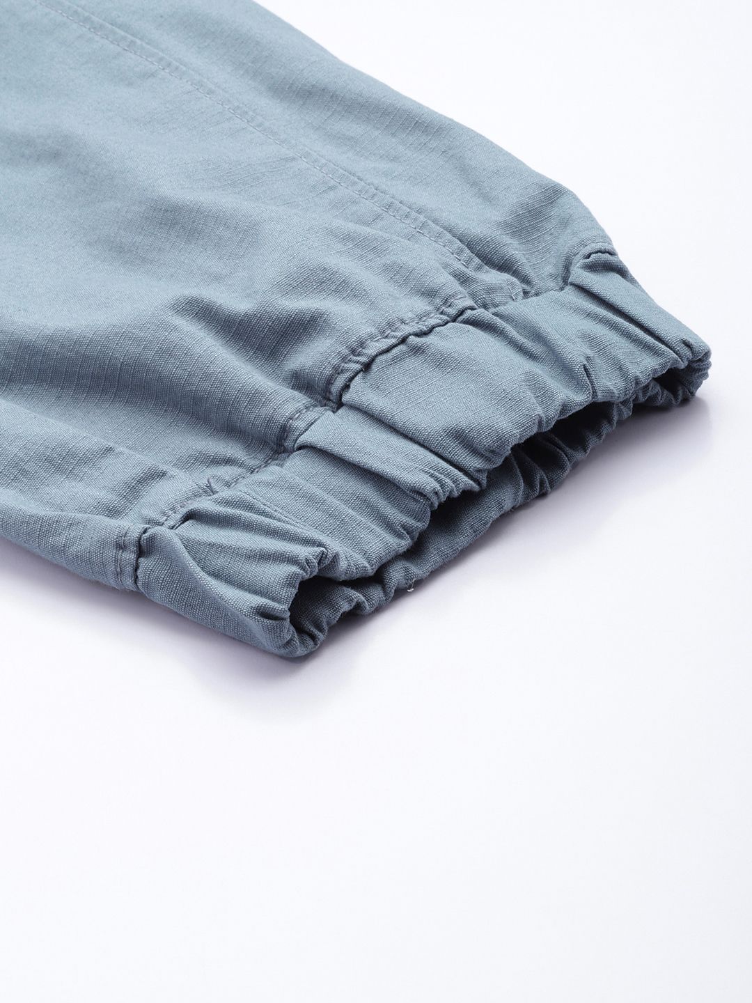 The Indian Garage Co Solid Cotton Joggers Trousers