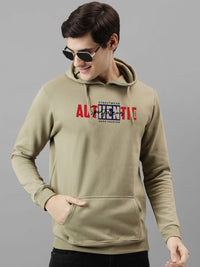 ADRO Men Printed Hooded Sweatshirt