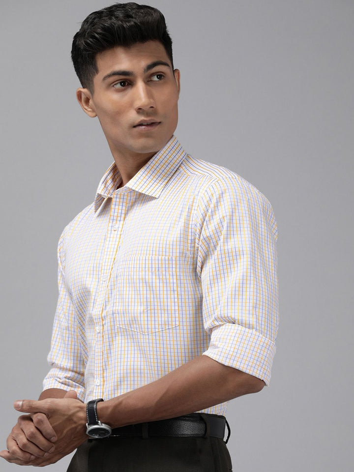 Park Avenue Slim Fit Checked Formal Shirt