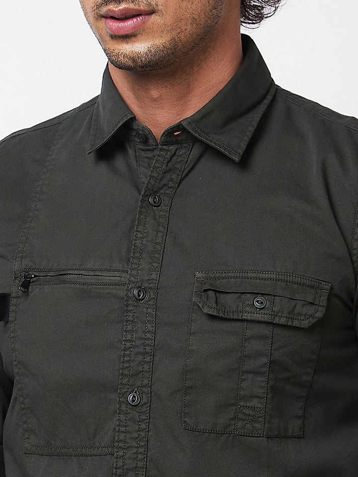 SPYKAR Spread Collar Cotton Casual Shirt