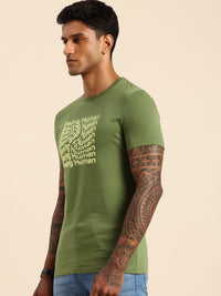 Being Human Brand Logo Printed Pure Cotton T-shirt