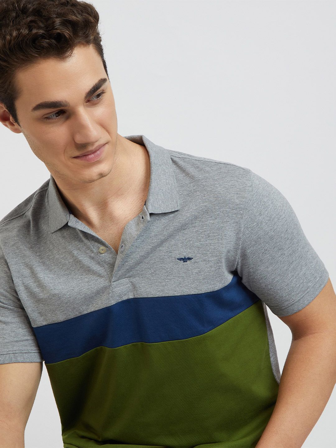 Park Avenue Polo Collar Cotton Rich Slim Fit T-shirt